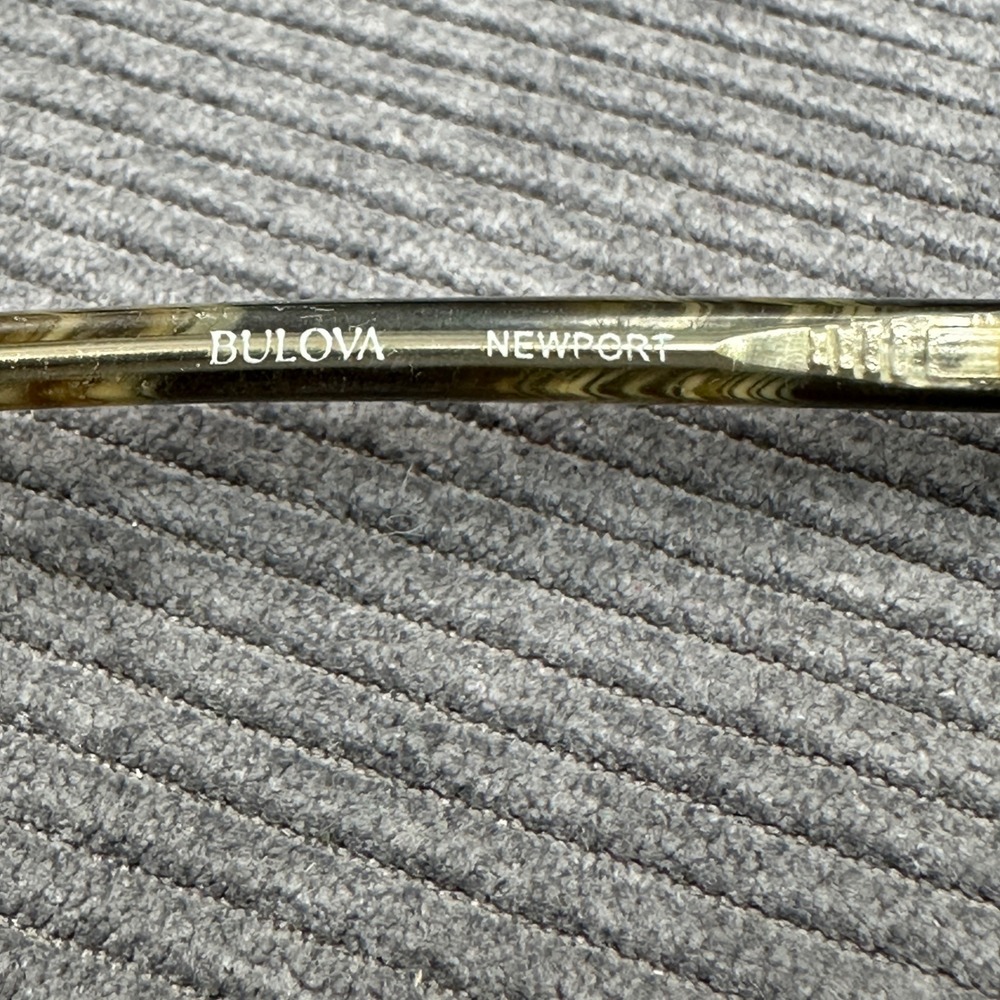 Bulova Newport Black Horn Cat Eye Eyeglasses Frames 52-17-135 NEWPORT BKHRN - Picture 5 of 15